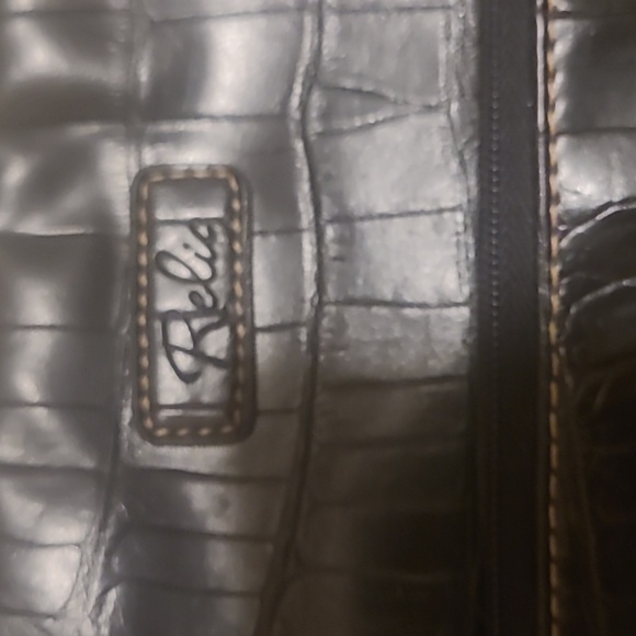 Relic Black Croc-Embossed Crossbody Bag. Not Original Strap - Picture 2 of 5